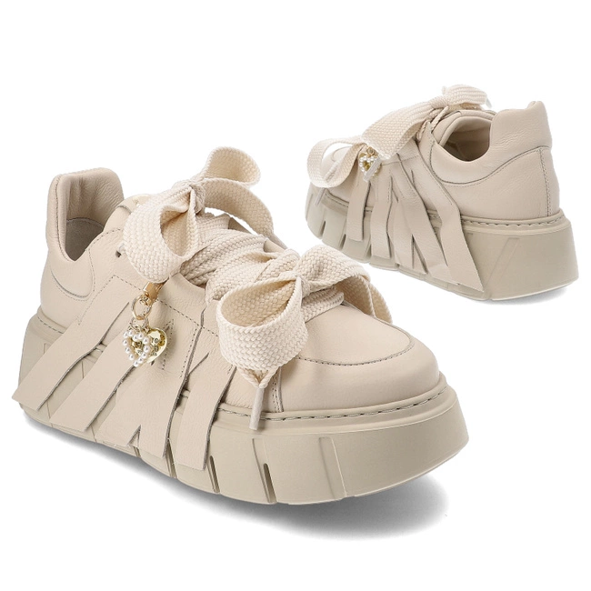 Tenisky Chebello - 4568_-157-000-PSK-S332 Beżowy