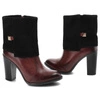 Členkové Topánky Carinii - B2344_-B36-063-PLO-927 New Jork Bordo/Zamsz Czarny