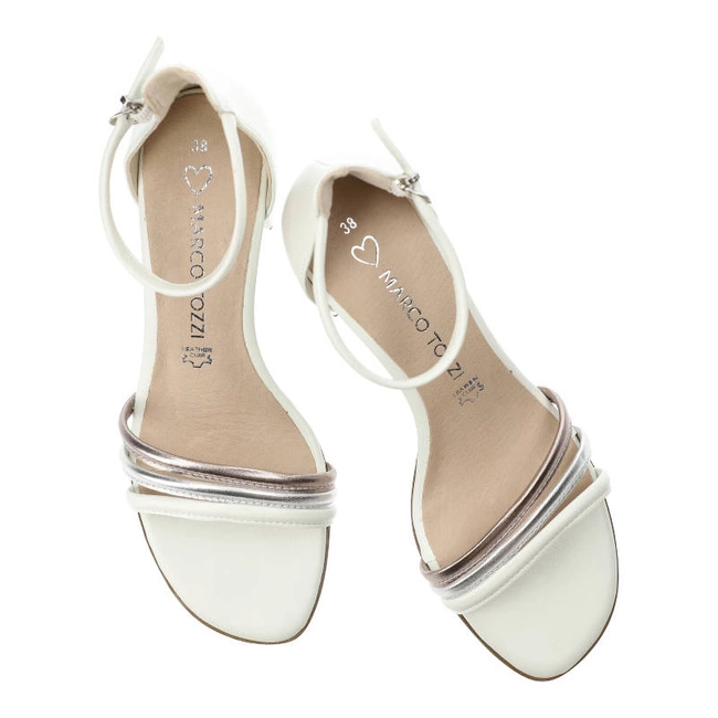 Sandále Marco Tozzi - 2-28300-20 197 White Comb