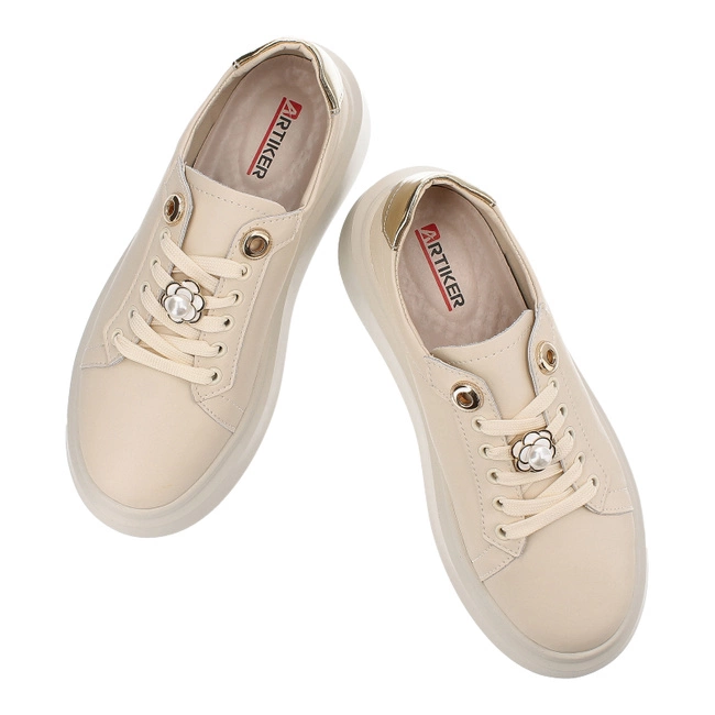 Tenisky Artiker - 54C1889 Beżowy-Złoty