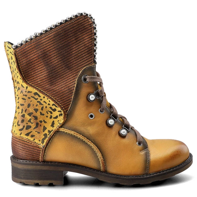 Šnúrovacie Členkové Topánky Maciejka - 3623A-07/00-3 Żółty