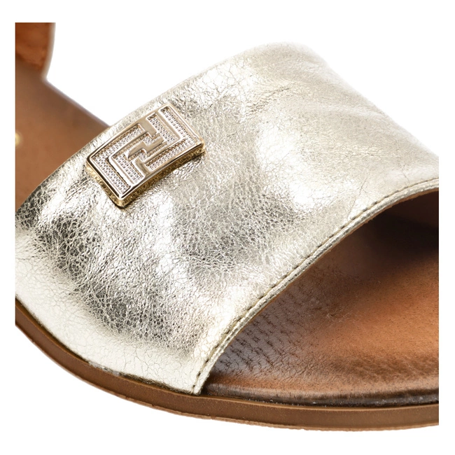 Sandále Armodo - 40415 Kryształ Złoto+Zł.