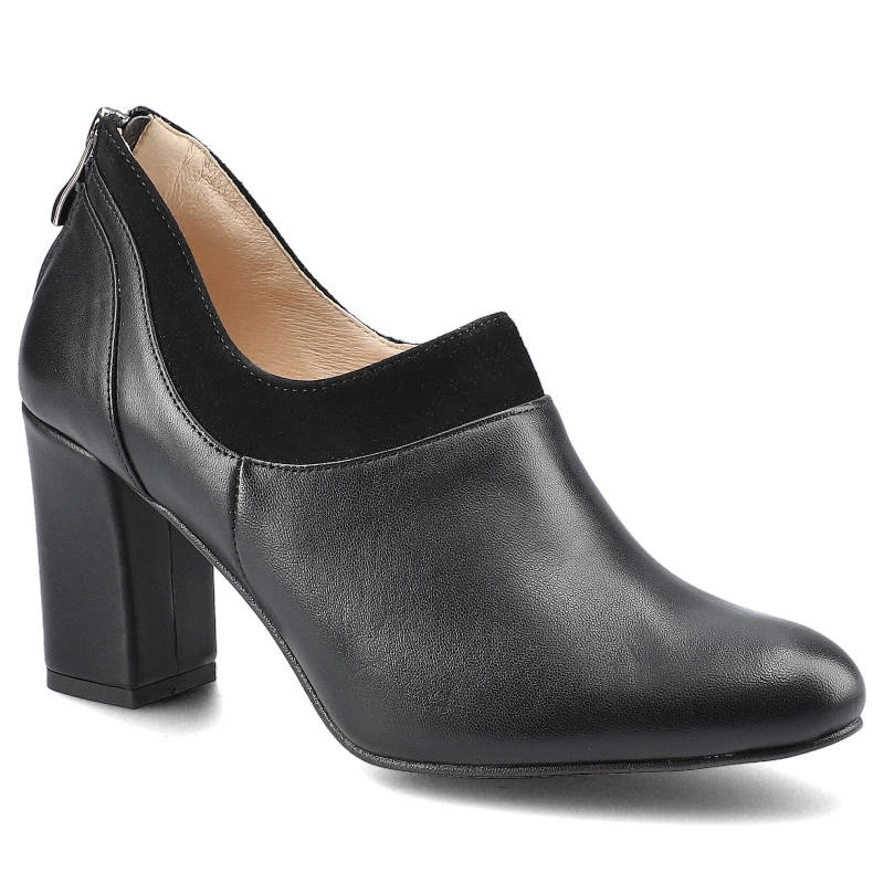 Poltopánky Damiss - DS-537/A Czarne Lico K/Czarny Zamsz