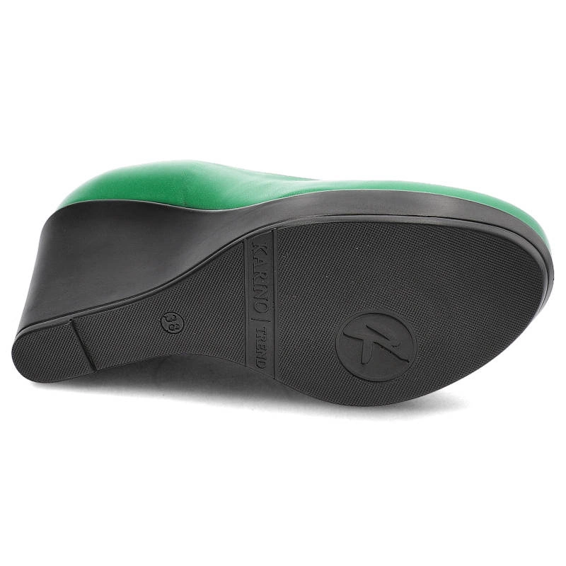 Lodičky Karino - 1224/026-P Zielony/Lico