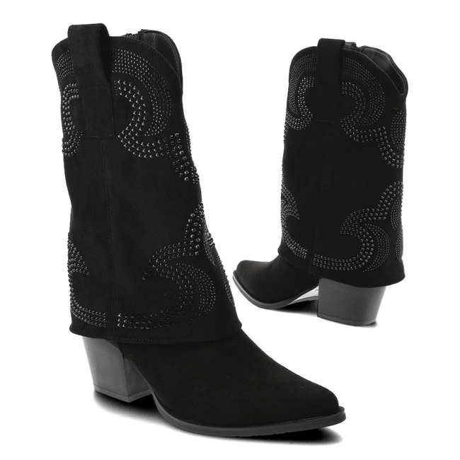 Čižmy S.Barski - HY42-153 Black