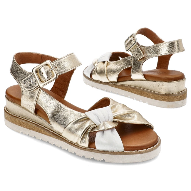 Sandále Artiker - 52C0846 Złoty/Biały