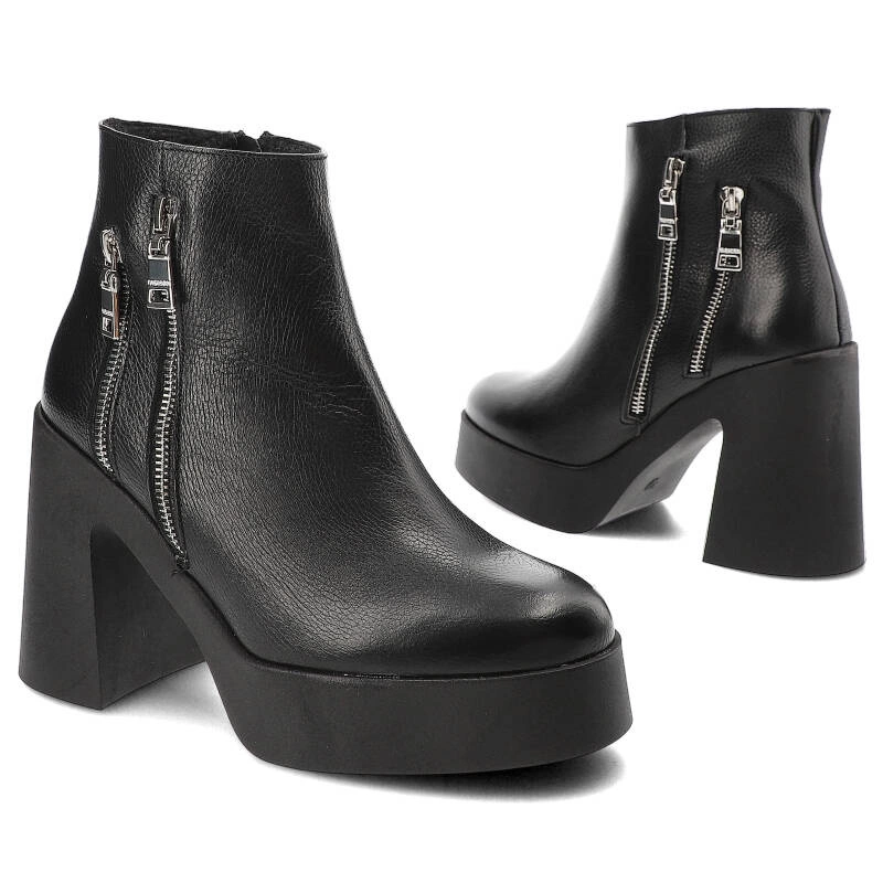 Členkové Topánky Armodo - 1762 Czarny Groch