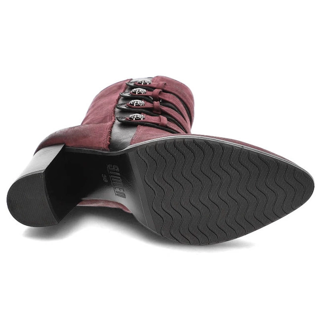 Členkové Topánky Simen - 9150 Bordowy S1749/S04