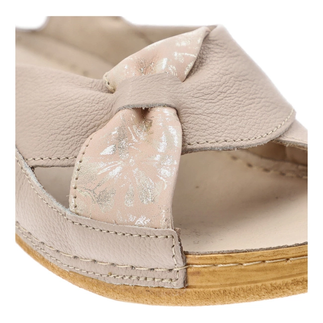 Sandále ARMODO - 5-0686-066 Beige 66+Pigi Złote Kwiaty