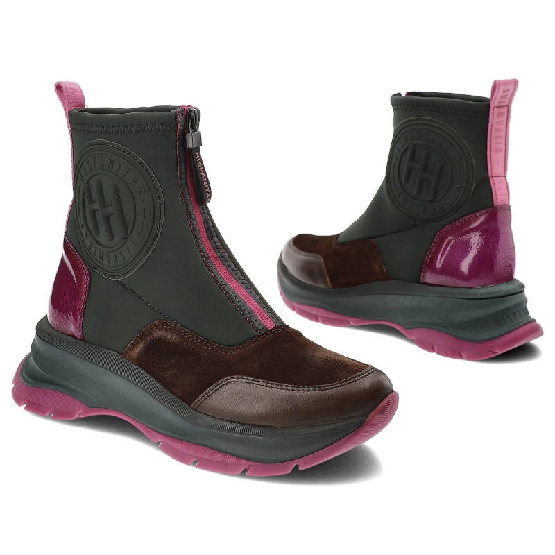 Členkové Topánky Hispanitas - CHI233099 Soho-I23 Cocoa Velour-I23 Cocoa