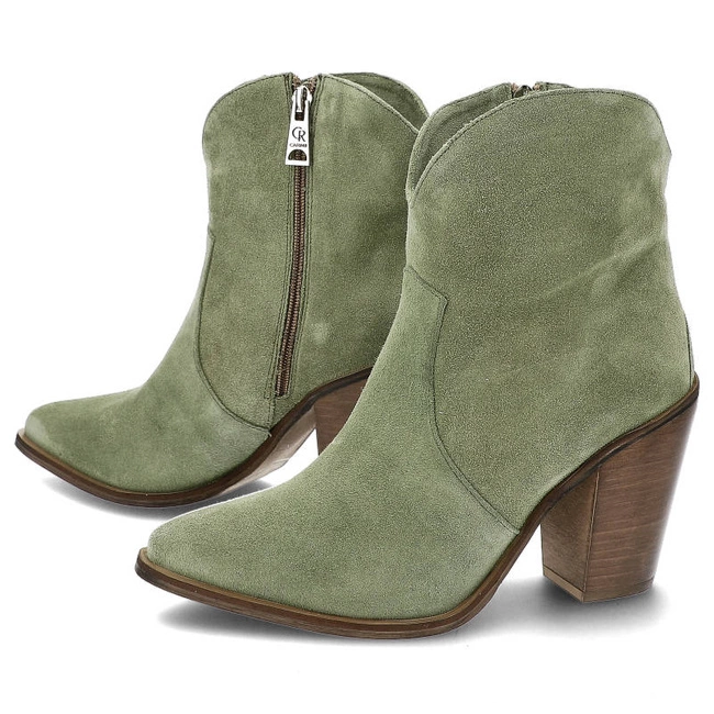 Členkové Topánky Carinii - B8880_-S77-000-000-E72 Oliwka