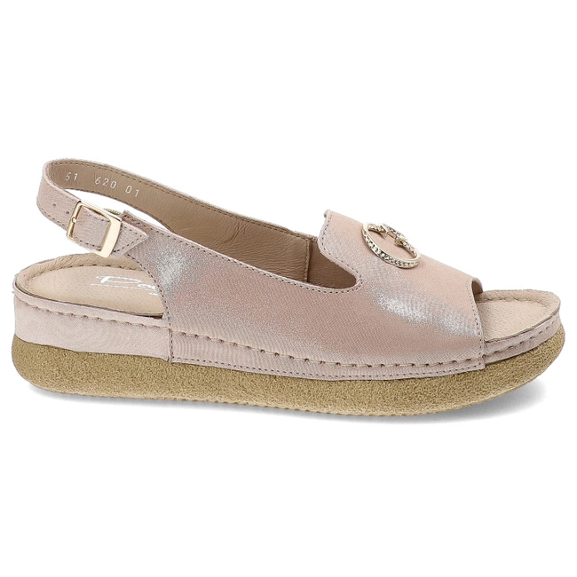 Sandále Pollonus - 5-1620-001 Satyna Róż