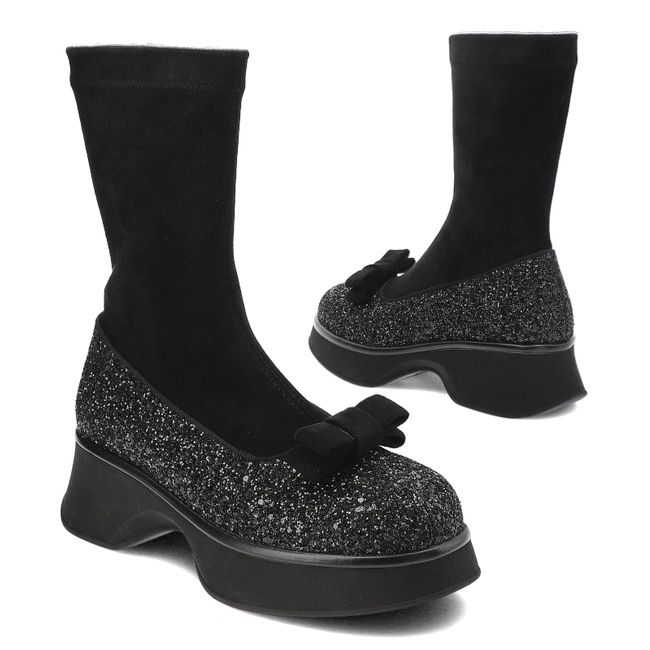 Členkové Topánky Sca'viola - S-288 Black