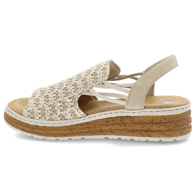Sandále RIEKER - 62741-60 Beige