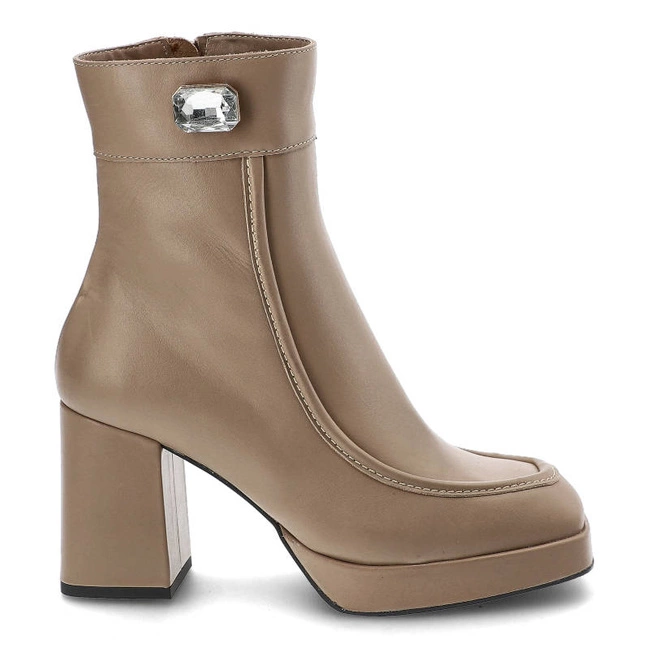 Členkové Topánky Simen - 5589A Ns Beż/Kryształ