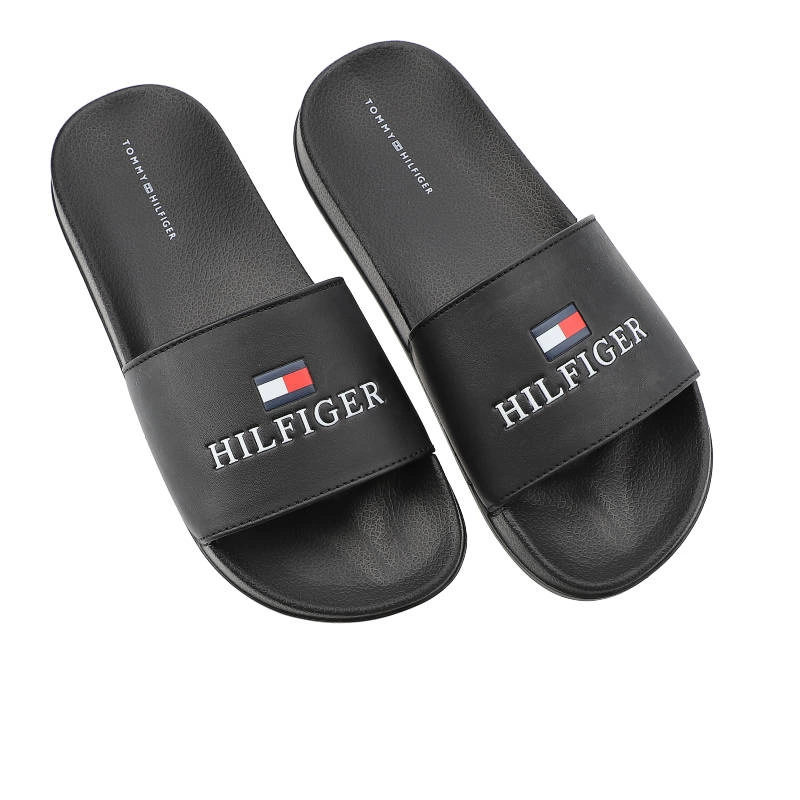 Šľapky Tommy Hilfiger - T3B0-32574-1172999-Logo Print Pool Slide Black 999