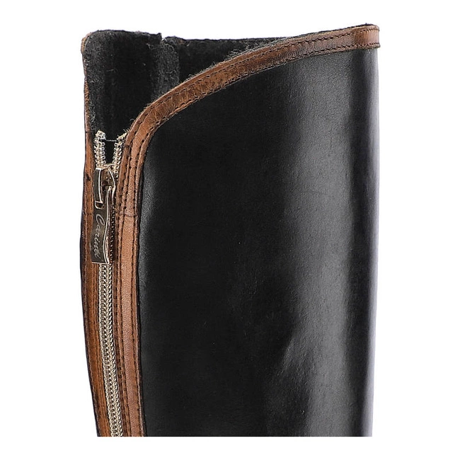 Čižmy Carinii - B1830_-B25-859-POL-693 Crust Nero/Clasic Buk