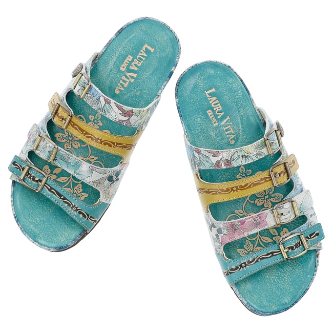 Šľapky LAURA VITA - Lillo 5025 CX1933-50 Turquoise