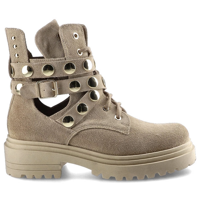 Členkové Topánky Carinii - B7004_-O17-000-000-E23 Beż