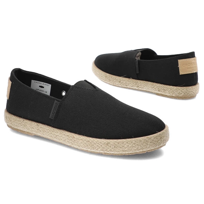 Espadrilky Cross Jeans - JJ2R4003C Czarny