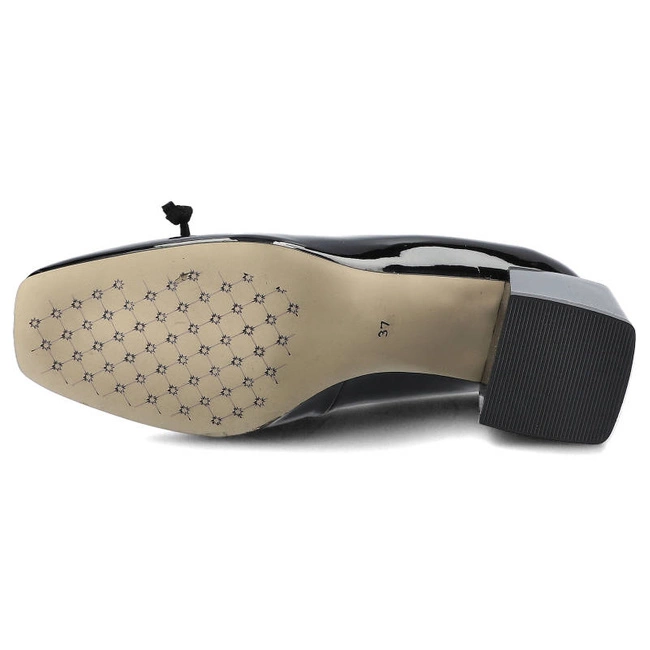 Poltopánky Karino - 3700/090-P Czarny/Lakier