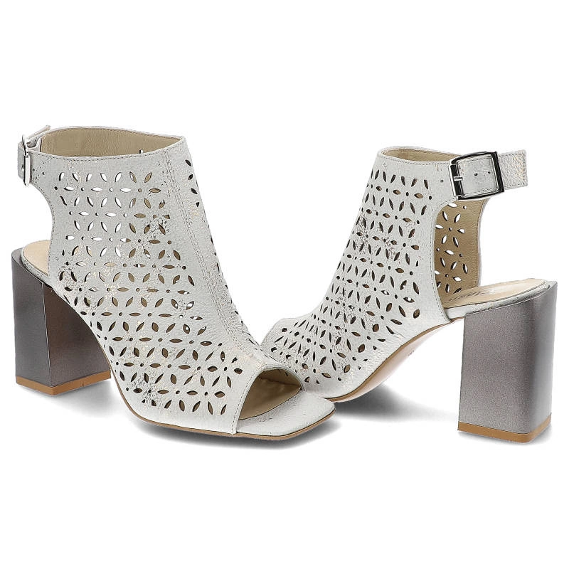 Sandále Clasicco - 2084 Biały/Złota Przecierka 1101