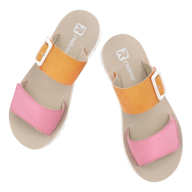 Šľapky RIEKER - W3050-38 Pink