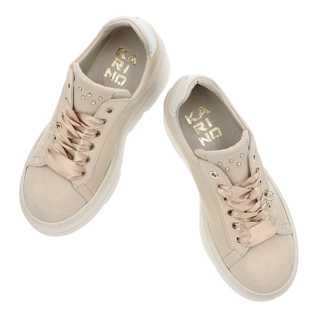 Tenisky KARINO - 5711/022-P Nude/Welur