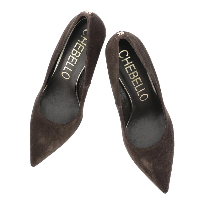 Lodičky CHEBELLO - 5021_-105-000-PSK-S423 Brąz Welur