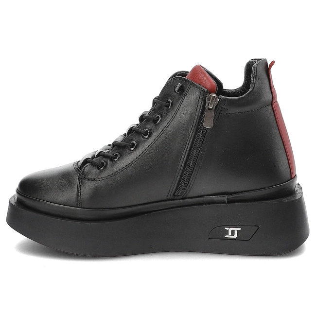 Členkové Topánky Artiker - 55C0817 Czarny/Czerwony