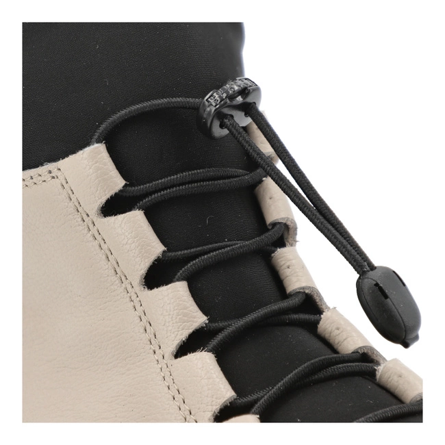 Šnúrovacie Členkové Topánky Barefoot WASAK - 0767 Ecru Groszek