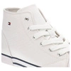 Plátenky Tommy Hilfiger - T3X4-32209-0890100-High Top Lace-Up Sneaker White 100