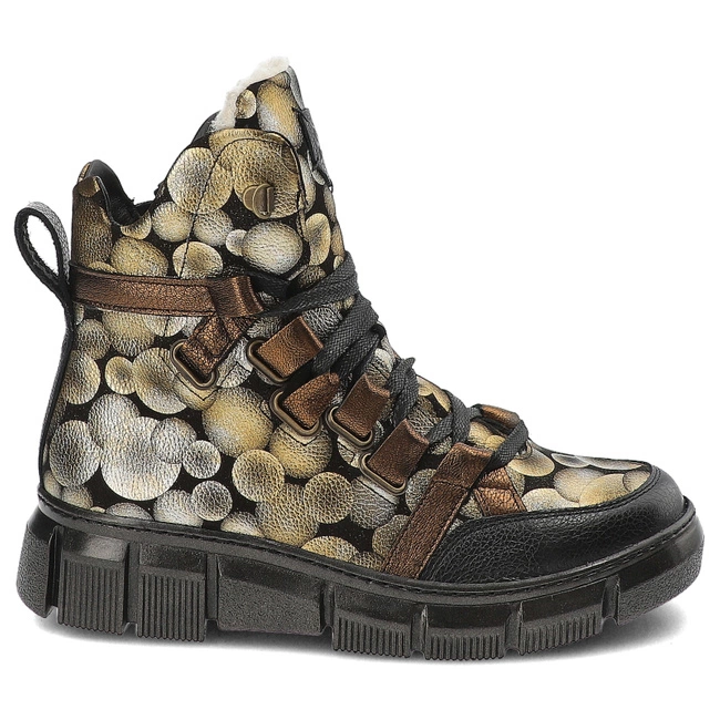 Šnúrovacie Členkové Topánky Maciejka - 06158-25/00-4 Złoto