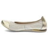 Baleríny Libero - 5095 Biały/Złoty 143/111