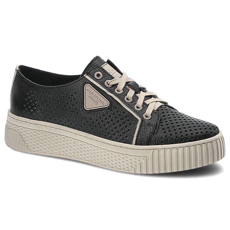 Poltopánky Pollonus - 5-1375-003 Czarny Floter/Perforacja