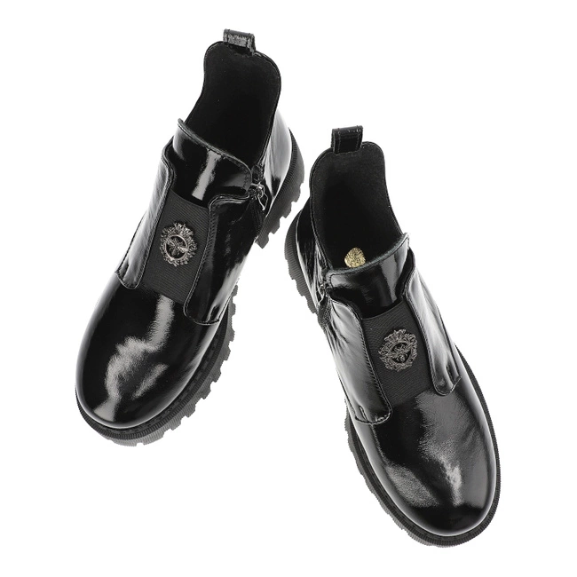 Členkové Topánky Armodo - 60451 Naplak Czarny+Cn.