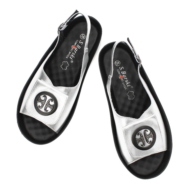 Sandále S.Barski - KV27-023 Silver