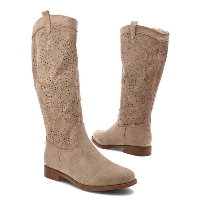 Kozaki S.BARSKI - HY51-860 Beige