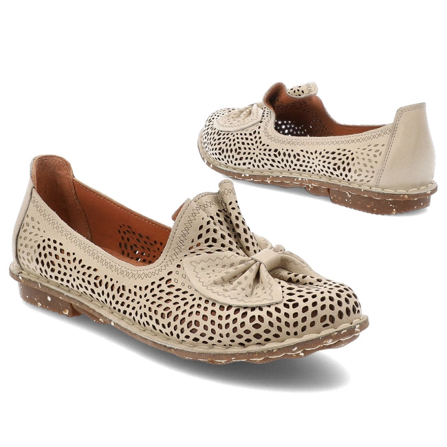 Baleríny RAVINI - 101 148-1 Beż 03