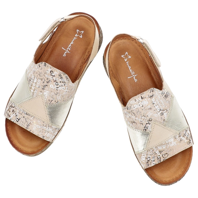 Sandále MACIEJKA - L7067-04/00-1 Beż