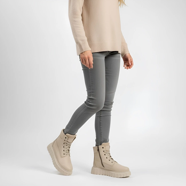 Členkové Topánky Armodo - 01024 Beż Groszek