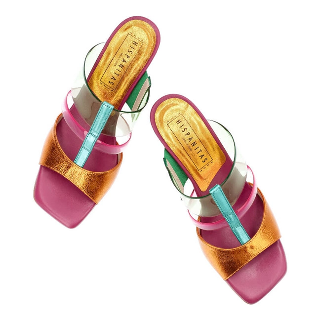 Šľapky Hispanitas - CHV243372 Menorca-V24 Mandarin/Aguamarina