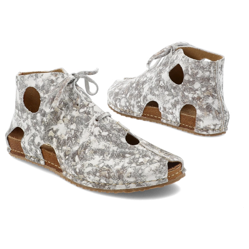 Šnúrovacie Členkové Topánky MACIEJKA - 03426-46/00-6 Miedziany Na Białym