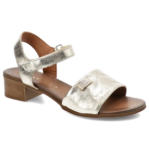 Sandále Armodo - 40415 Kryształ Złoto+Zł.