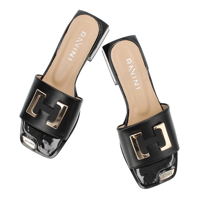 Šľapky Ravini - 603.618-1 Czarny 01-03 T Syh