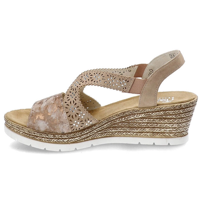 Sandále Rieker - 61916-31 Rose