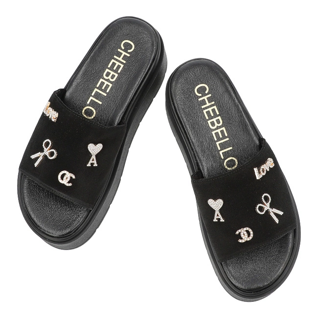 Šľapky CHEBELLO - 4600_-034-000-PSK-S370 Czarny