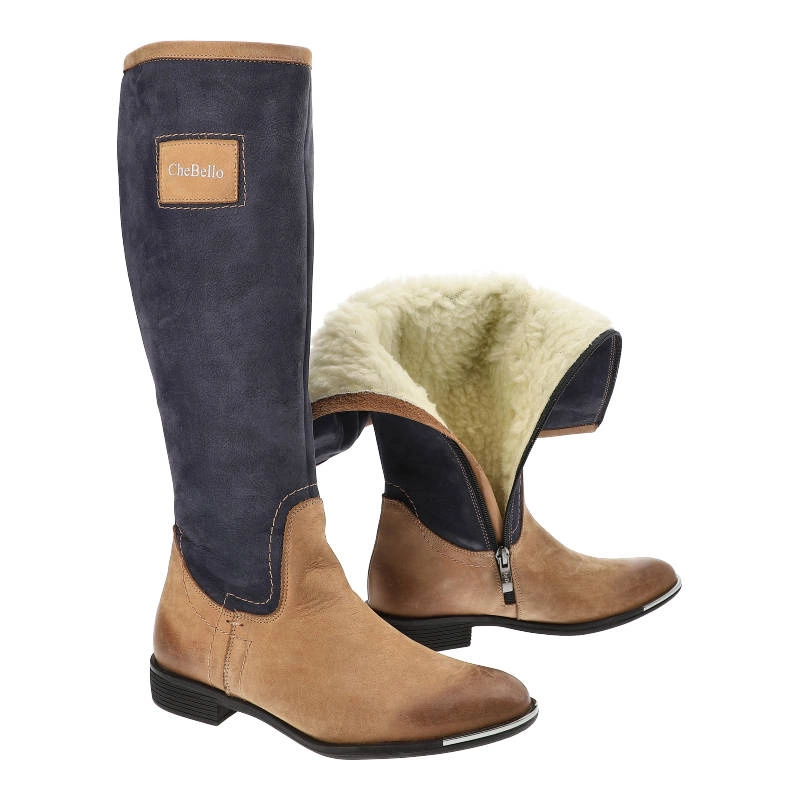 Čižmy Chebello - 2108_-018-008-MIS-SO5 Brąz/Granat