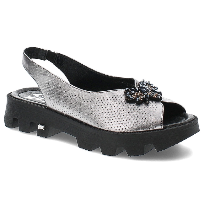 Sandále Karino - 4951/078-P Srebrny/Lico