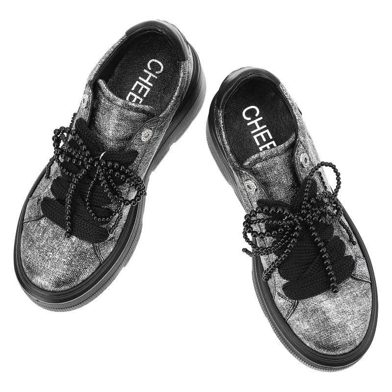 Tenisky CHEBELLO - 4658_-531-000-PSK-S332 Czarno/Srebrny